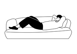 at easeのイラスト